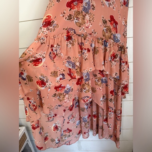 Cinq a Sept Jamie Georgette Floral Tiered Dress - Picture 11 of 13